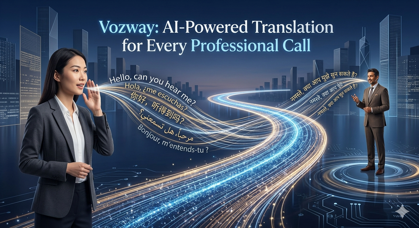 Introducing Vozway: AI-Powered Translation for Every Professional Call